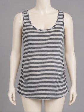 Flutter and Kick large maternity tank top striped